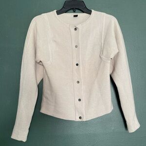 Banana Republic- 100% Merino Wool button up cardigan lady jacket coat XS flaw